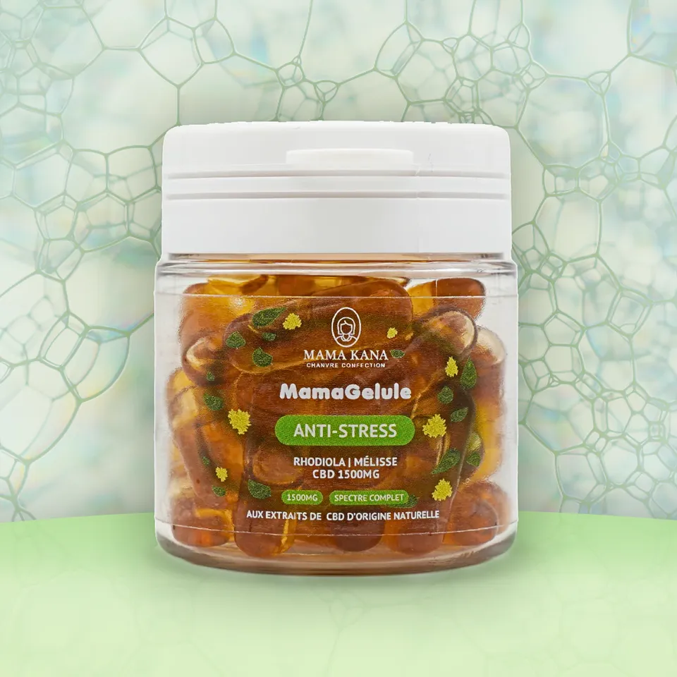 Gélule CBD 1500mg - Anti-Stress 🧎‍♀️ — comestible au CBD — vue principale