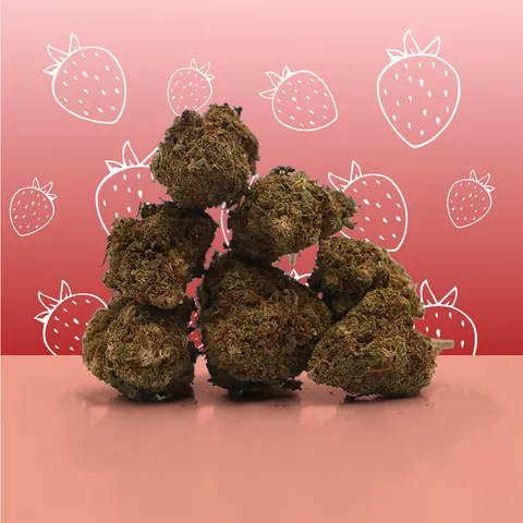 Strawberry Small Buds — fleur de CBD — vue principale